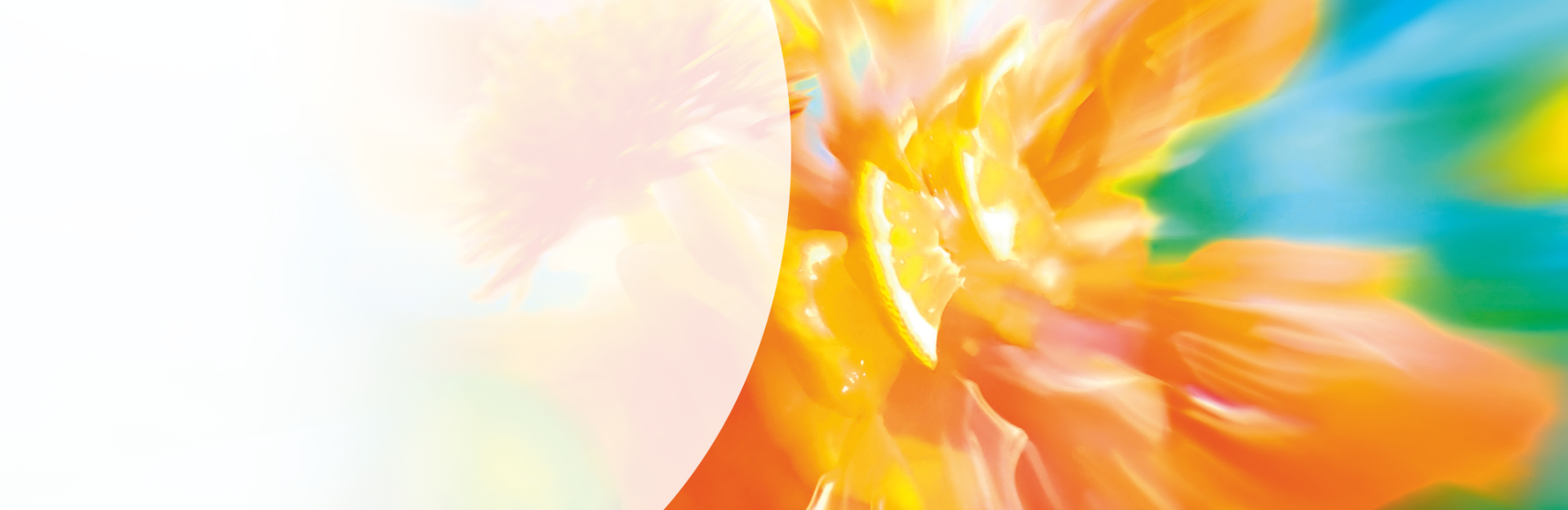 Felle kleuren in de vorm van saffloer en bergamot